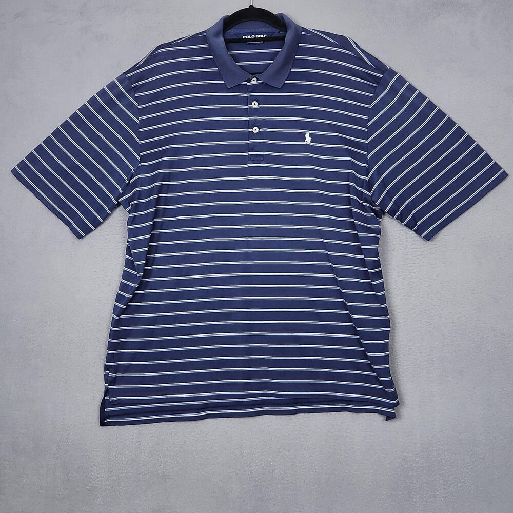 Polo Golf Ralph Lauren Polo Shirt Mens XL Striped Classic Pony Pima Cotton Top
